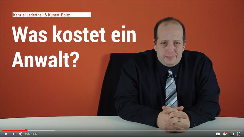 Was kostet ein Anwalt Archive - Rechtsanwälte Ledertheil und Kunert-Boltz